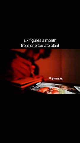 dropshipping is dead. tomato farming is the future. the first four days…